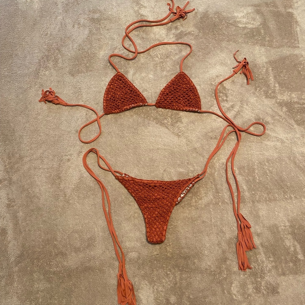 ACACIA Crochet Bikini (still with adhesive liner)